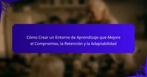 Cómo Crear un Entorno de Aprendizaje que Mejore el Compromiso, la Retención y la Adaptabilidad