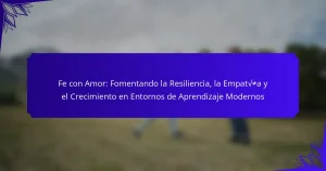 Fe con Amor: Fomentando la Resiliencia, la Empatía y el Crecimiento en Entornos de Aprendizaje Modernos
