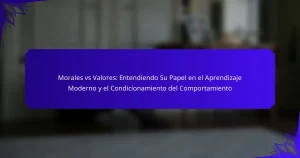 Morales vs Valores: Entendiendo Su Papel en el Aprendizaje Moderno y el Condicionamiento del Comportamiento
