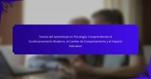 Teorías del Aprendizaje en Psicología: Comprendiendo el Condicionamiento Moderno, el Cambio de Comportamiento y el Impacto Educativo